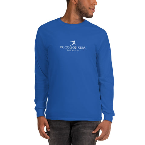 Image of Poco Bonkers - take Action Men’s Long Sleeve Shirt