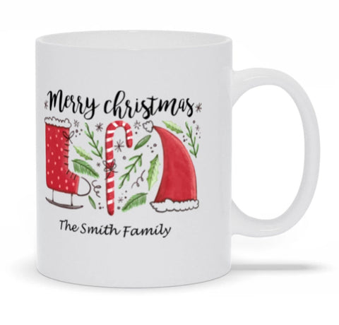 Image of Merry Christmas Mugs You Can Personalize