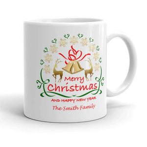 Merry Christmas and Happy New Year Mug - Personalize It!