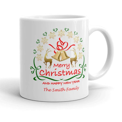Image of Merry Christmas and Happy New Year Mug - Personalize It!