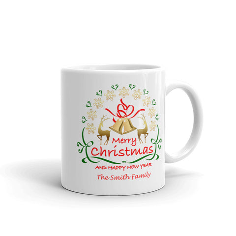Image of Merry Christmas and Happy New Year Mug - Personalize It!