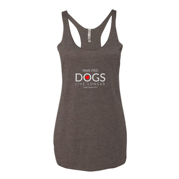 Women's tank top - Raw Fed Dogs Live Longer