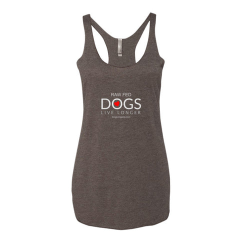 Image of Women's tank top - Raw Fed Dogs Live Longer