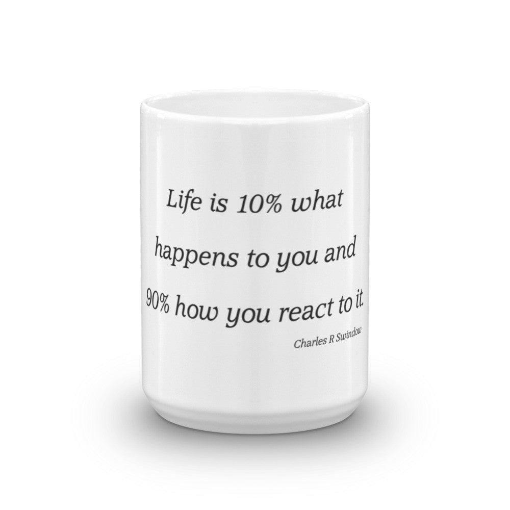 Life is 10% what happens to you - Mug