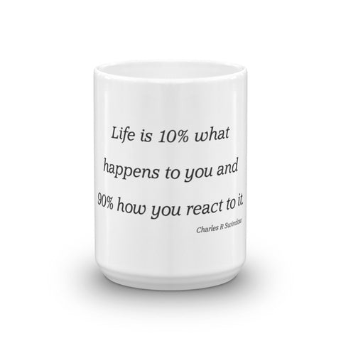 Life is 10% what happens to you - Mug