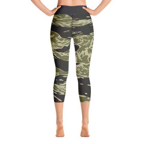 Image of Camouflage Yoga Capri Leggings