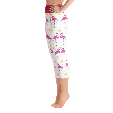 Image of Flamingo Yoga Capri Leggings