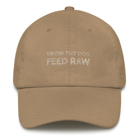 Image of Know thy dog feed raw cap