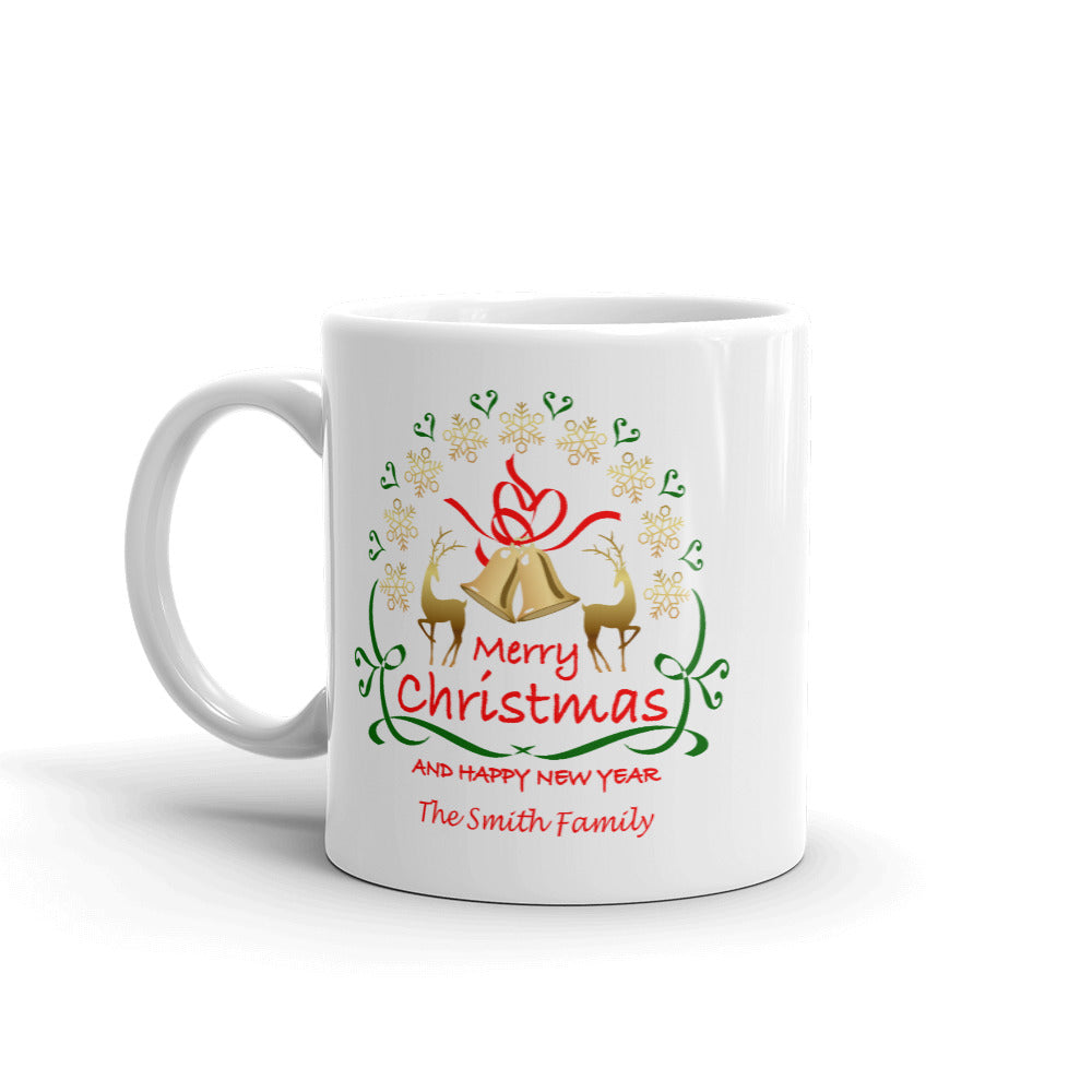 Merry Christmas and Happy New Year Mug - Personalize It!