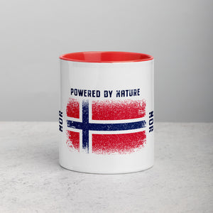 Norway Powered by Nature Mug with Color Red Inside