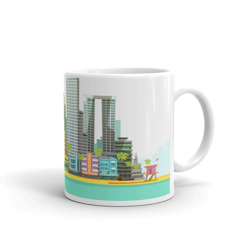 I Love Miami Skyline Coffee Mug