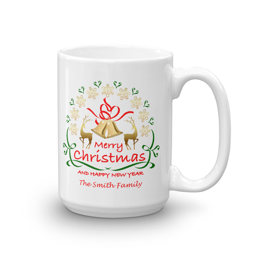 Merry Christmas and Happy New Year Mug - Personalize It!