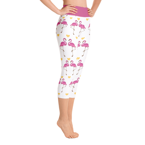 Image of Flamingo Yoga Capri Leggings