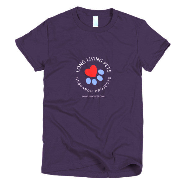 Long Living Pets Research - Short sleeve women's t-shirt