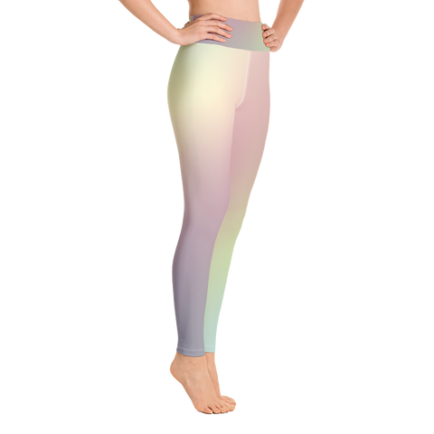 Image of Pastel Rainbow Yoga Leggings