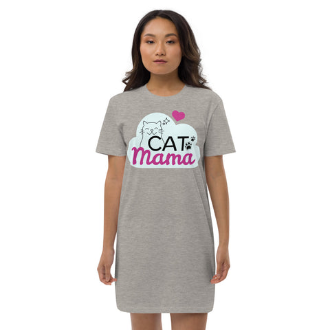 Image of Long Living Pets - Cat Mama Organic cotton t-shirt dress