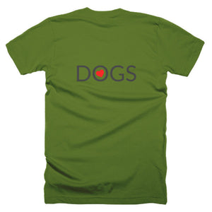 Love Dogs short sleeve men's t-shirt