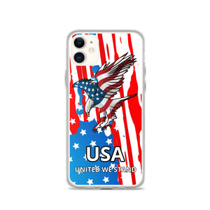iPhone Case with American Eagle and Flag