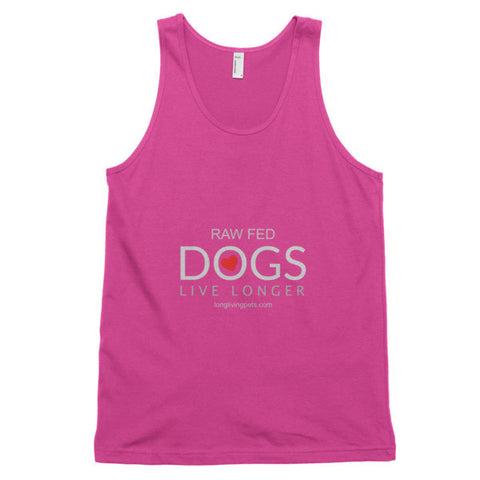 Image of Classic tank top (unisex) - Raw Fed Dogs Live Longer