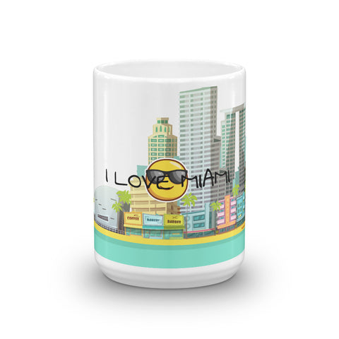 Image of I Love Miami Skyline Coffee Mug