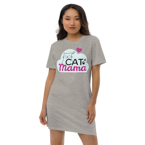 Image of Long Living Pets - Cat Mama Organic cotton t-shirt dress