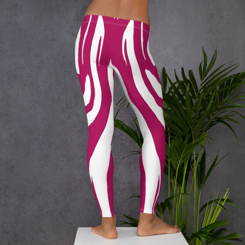 Image of Leggings Zebra print pink peacock