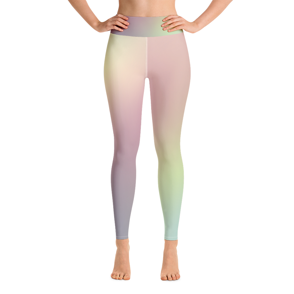 Pastel Rainbow Yoga Leggings