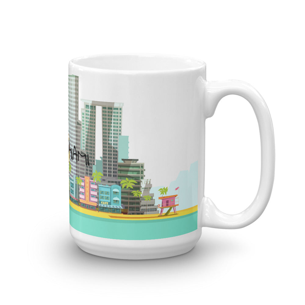 I Love Miami Skyline Coffee Mug
