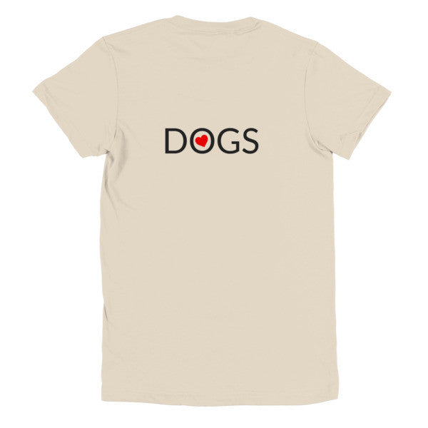 Love Dogs short sleeve women's t-shirt