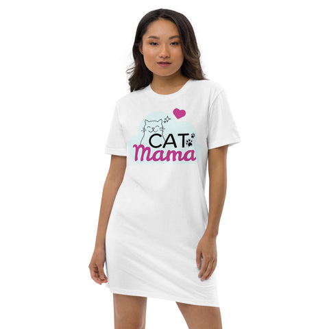 Image of Long Living Pets - Cat Mama Organic cotton t-shirt dress