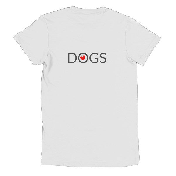 Love Dogs short sleeve women's t-shirt