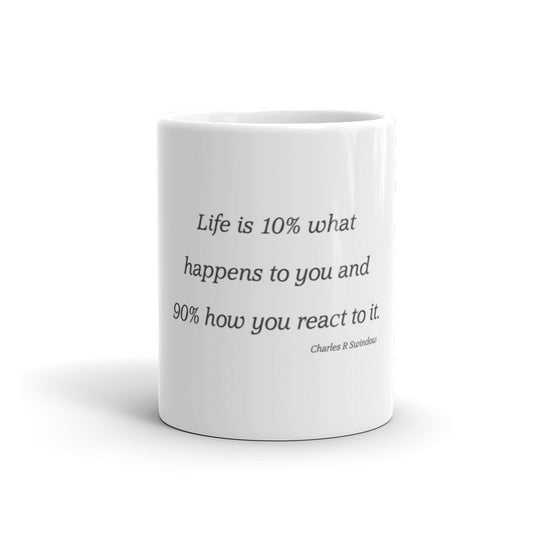 Life is 10% what happens to you - Mug