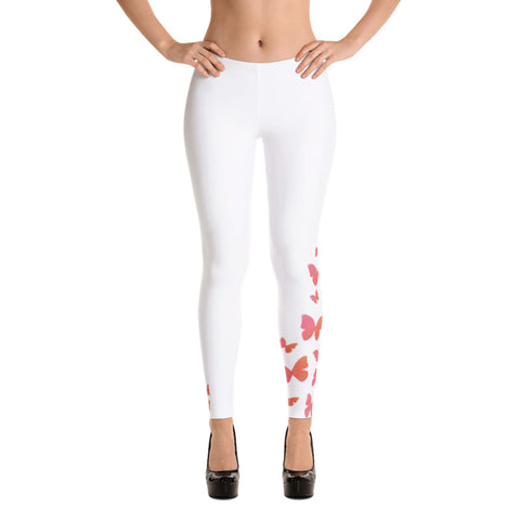 Image of Watercolor Butterfly Leggings
