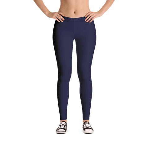 Image of Plain Navy Blue Leggings
