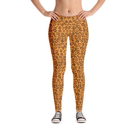 Image of Leggings with Cheetah Print