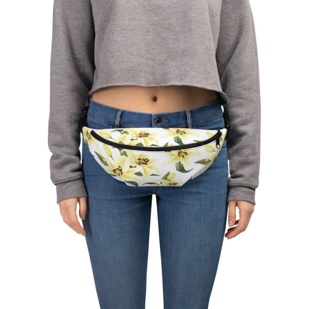 Summer Fanny Pack- Watercolor Lily Design
