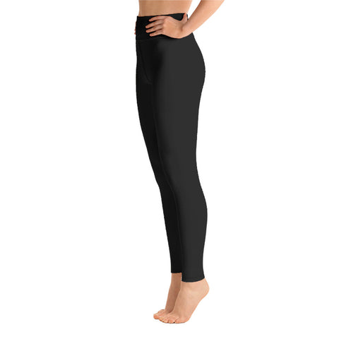 Image of Plain Black Yoga Leggings