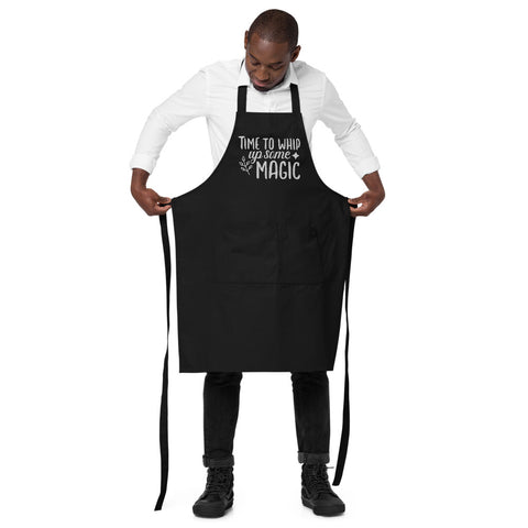 Time to Whip Up Some Magic | 100% Organic Cotton Apron with Pockets