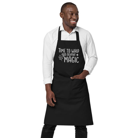 Image of Time to Whip Up Some Magic | 100% Organic Cotton Apron with Pockets