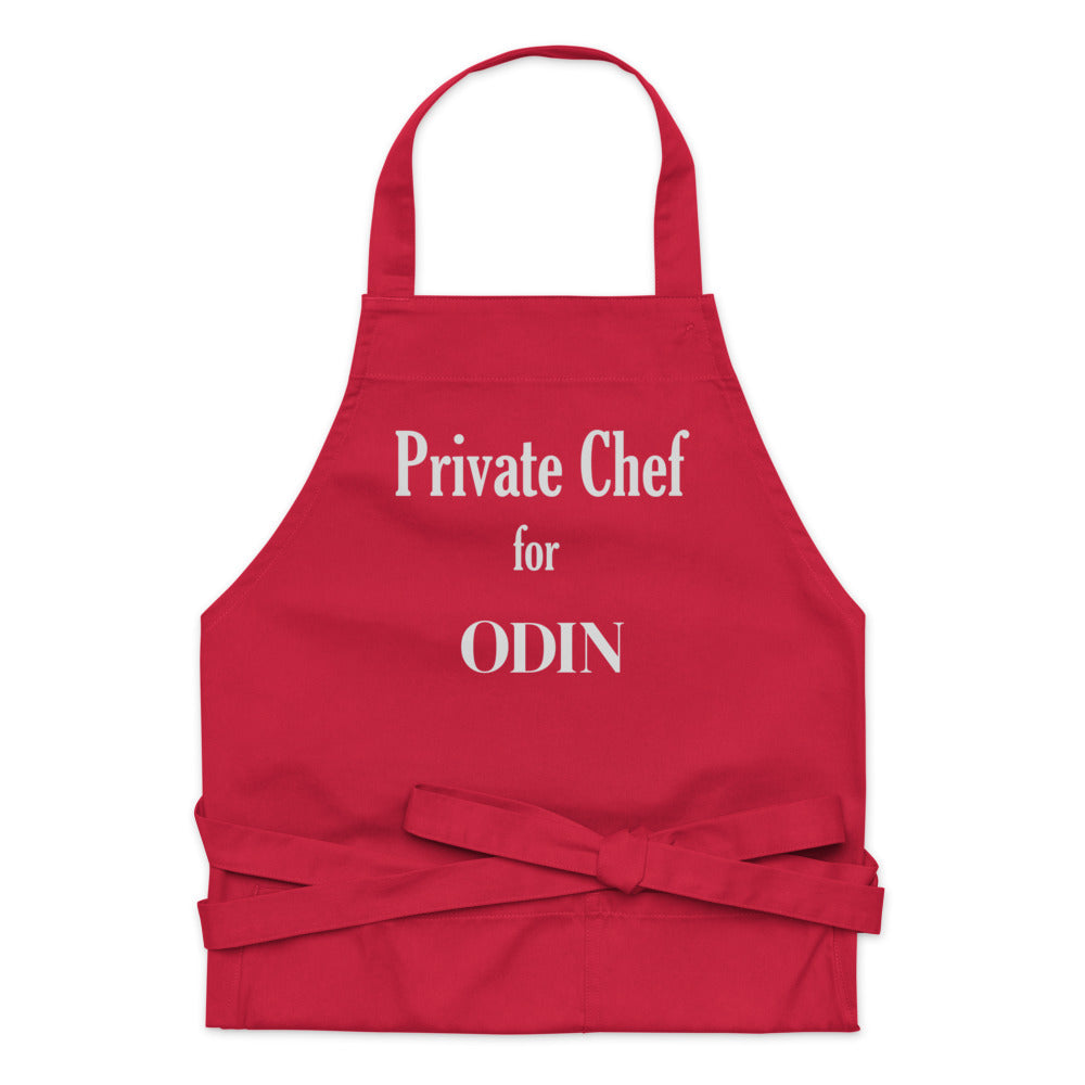 Raw Food Chef for (your pet's name) | 100% Organic Cotton Apron with Pockets | Personalize it!
