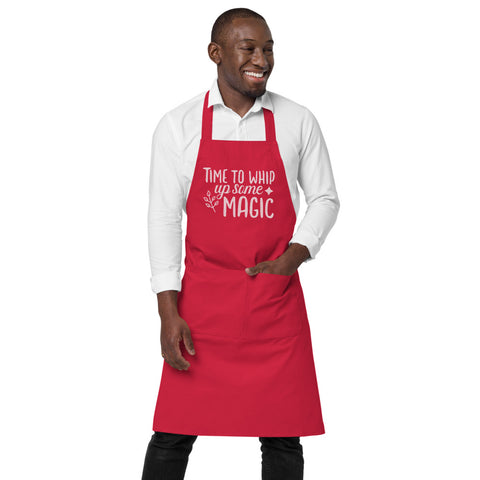 Image of Time to Whip Up Some Magic | 100% Organic Cotton Apron with Pockets