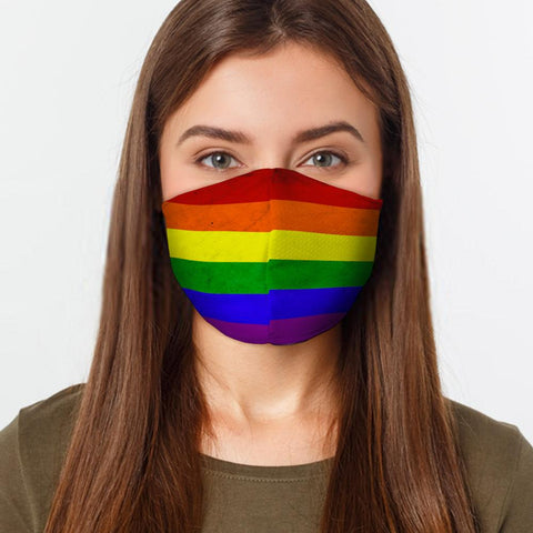 Gay Pride Flag Face Cover