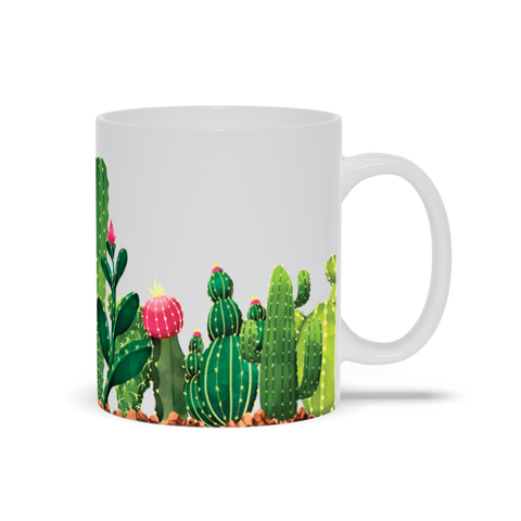 Image of Mug with Cactus Design