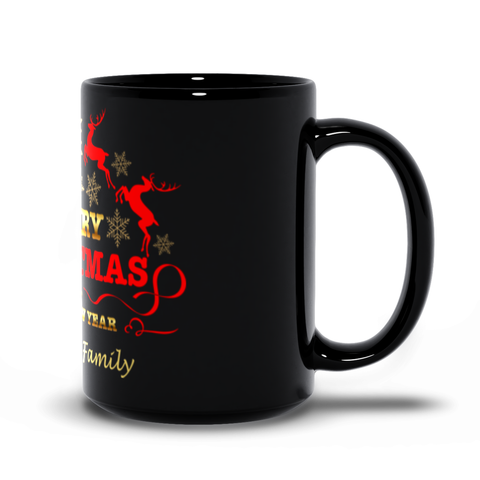 Image of Merry Christmas And Happy New year Black Mugs - Personalize This
