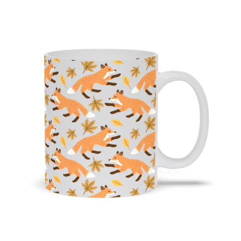 Image of Mug with Fox Pattern