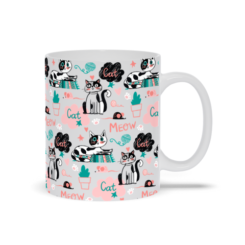 Image of Colorful Mug for Cat Lovers