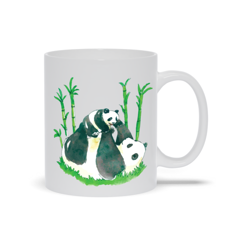 Image of Mug with Watercolor Panda Design
