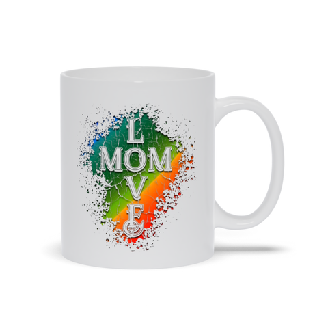 Image of Love Mom Mugs, Mother's Day Gift Mug