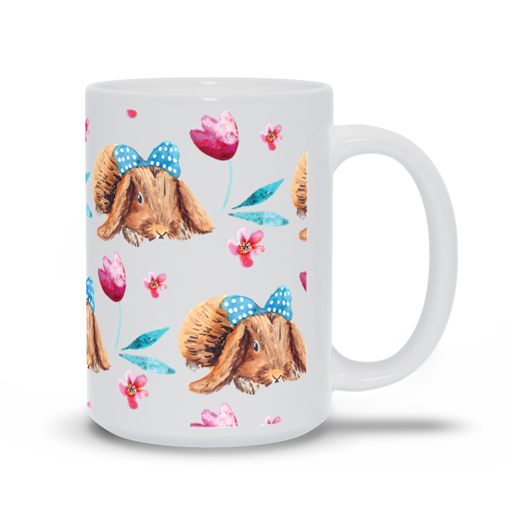 Mug with Cute Rabbit Design