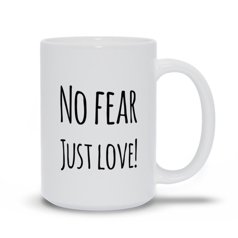 Image of No Fear Just Love Mugs